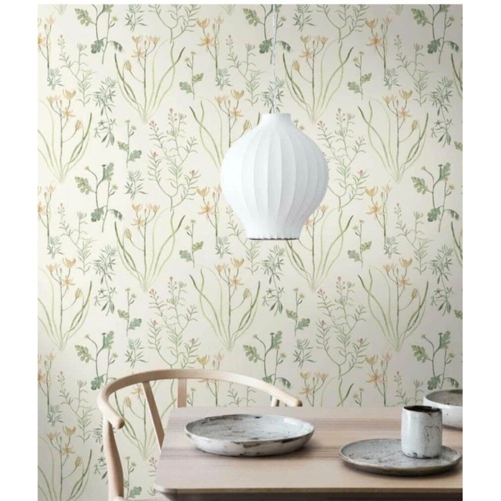 York Wallcoverings Wallpaper Rolls 56 sq NR1565 Norlander Alpine Botanical